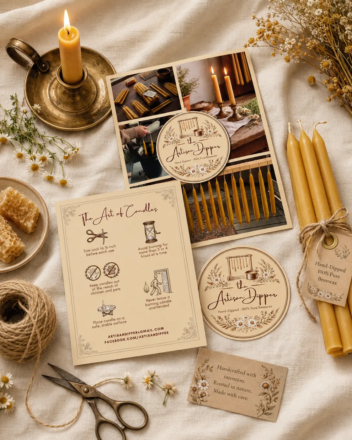 The Artisan Dipper — Logo & Print