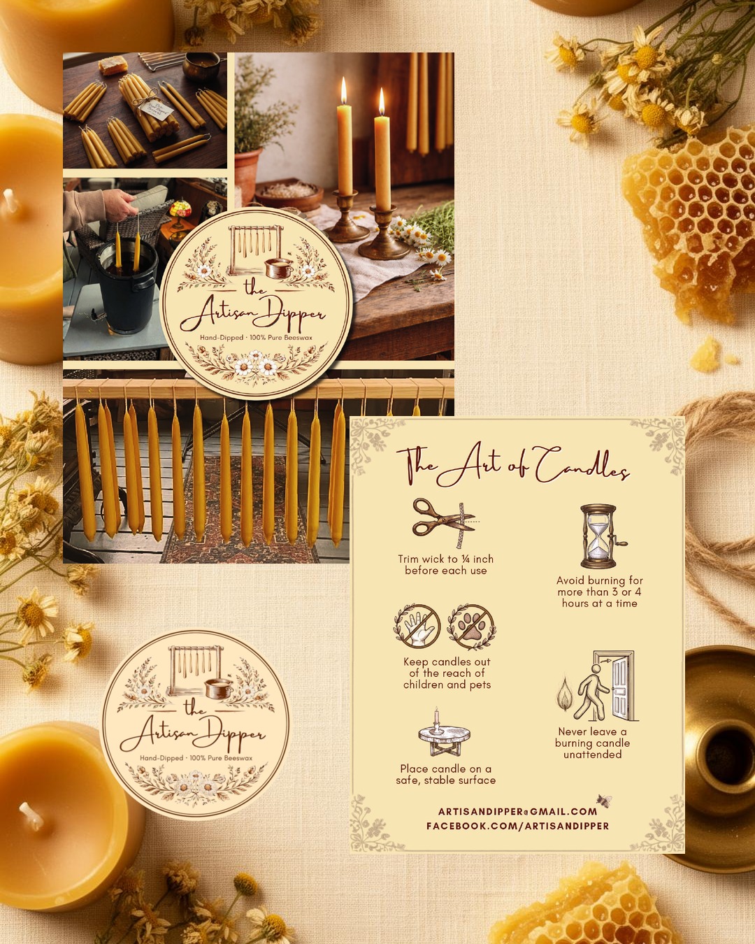 The Artisan Dipper — Logo & Print