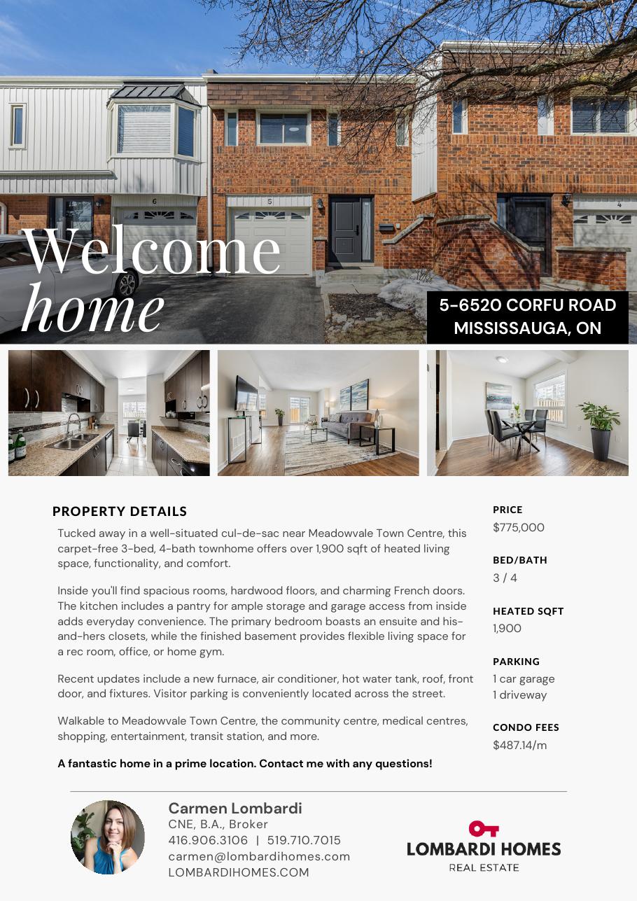 6520 Corfu — Listing Flyer — page 1